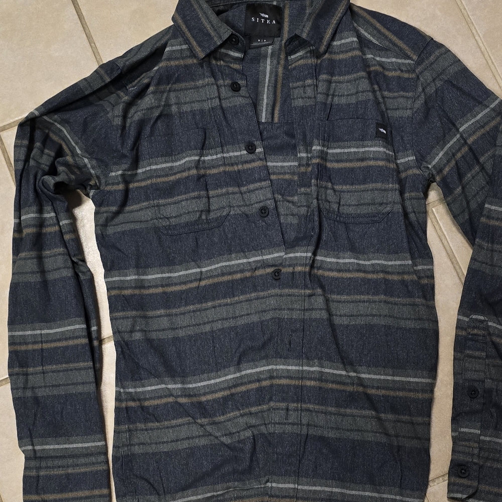 Sitka Charcoal Plaid Shirt